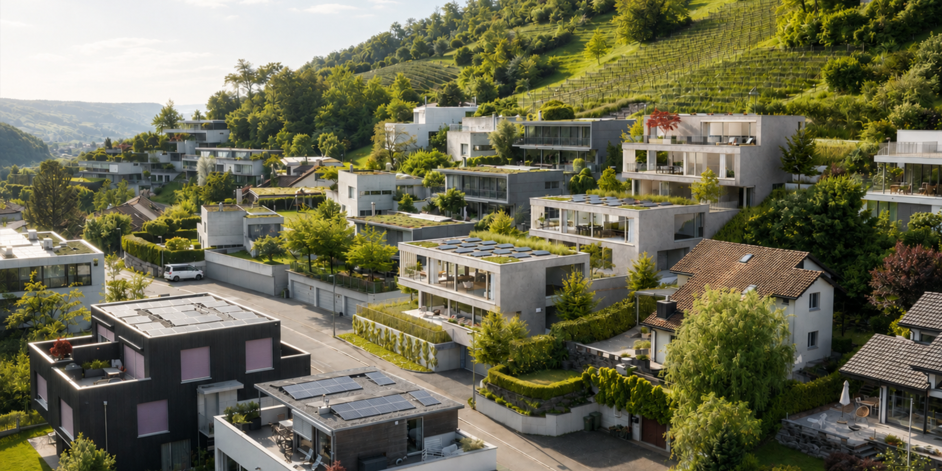 Projektankündigung «Im Berg» – drei Neubaueinfamilienhäuser in Ennetbaden